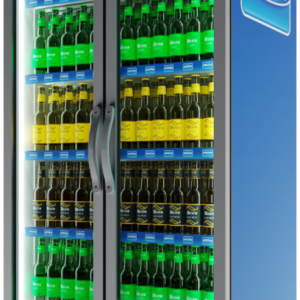 Шкаф холодильный Frigoglass Max 1000 HD (R290) (сер.корпус